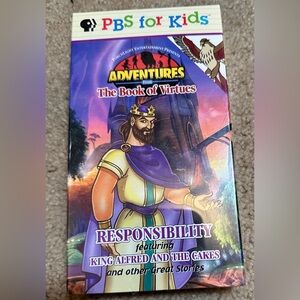 Adventures From the Book of Virtues Responsibility VHS‎ PBS For Kids New Sealed